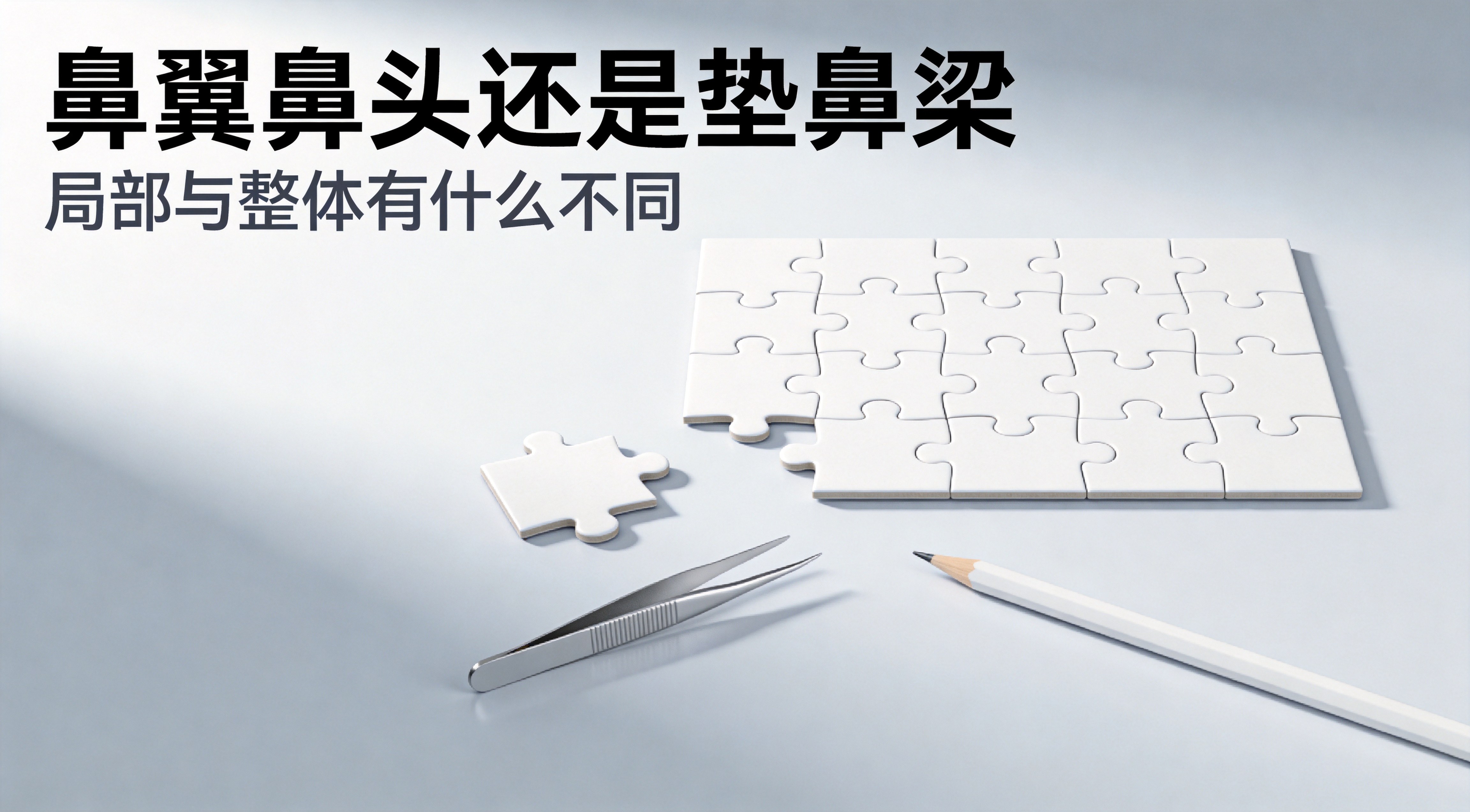 鼻头、鼻翼、鼻梁分别适合解决什么问题